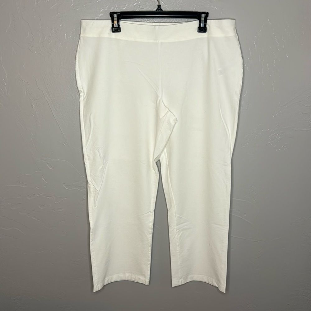 Eileen‎ Fisher System Washable Stretch Crepe Slim Ankle Pant XL
